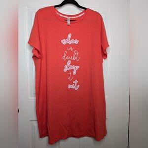 Cacique Red Sleepwear Top